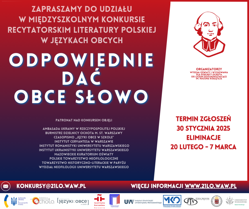 Odpowiednie dać obce słowo plakat konkursowy